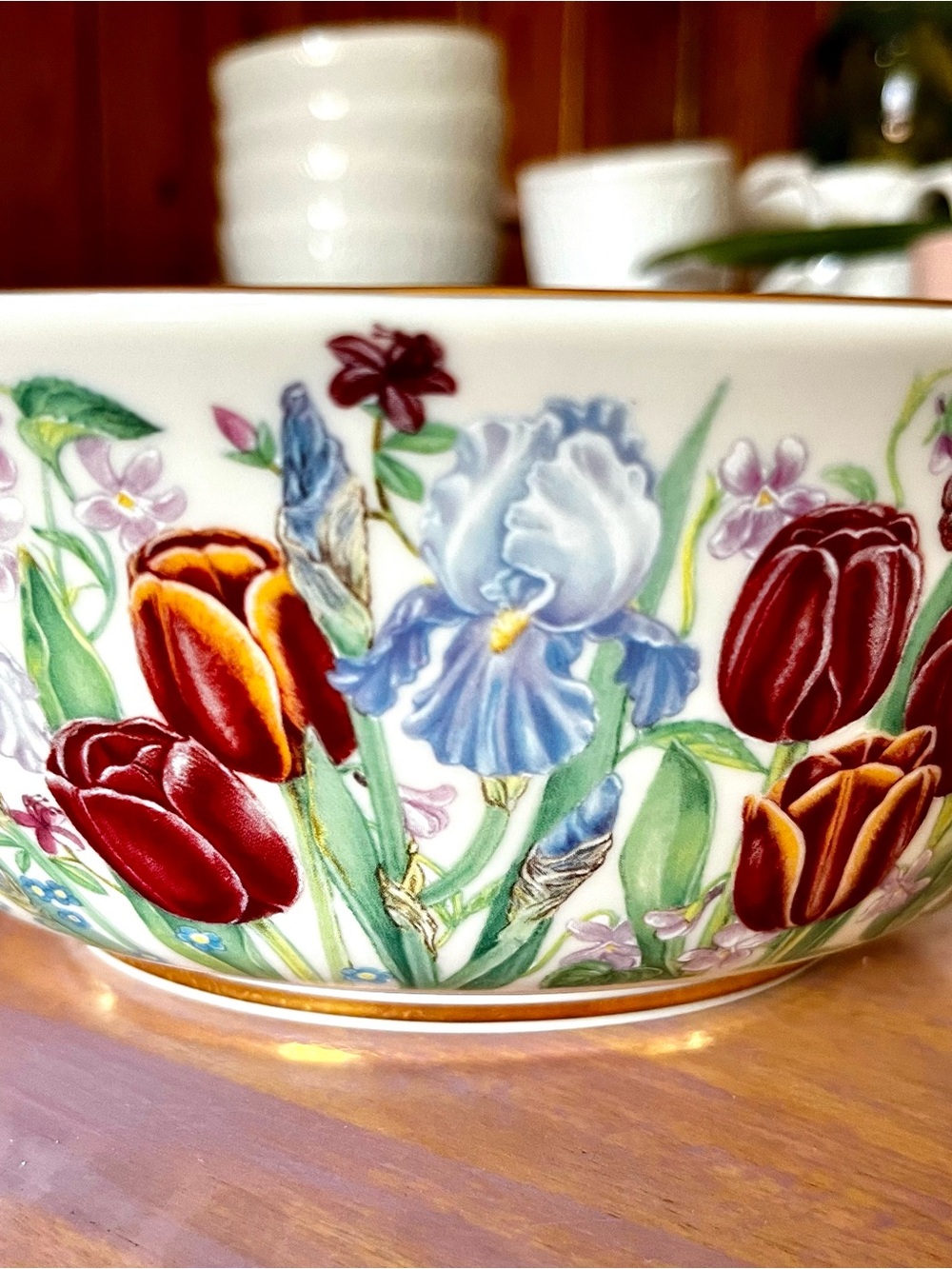 Vibrant Lenox “Flower Blossom” Ceramic Bowl